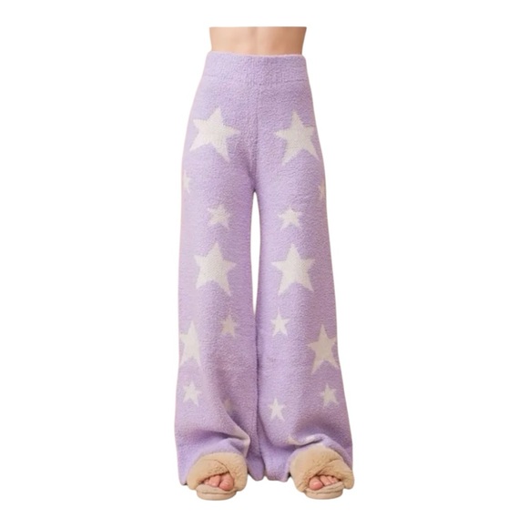 Blue B Purple Star Print Sweater and Pants Set - Picture 4 of 4